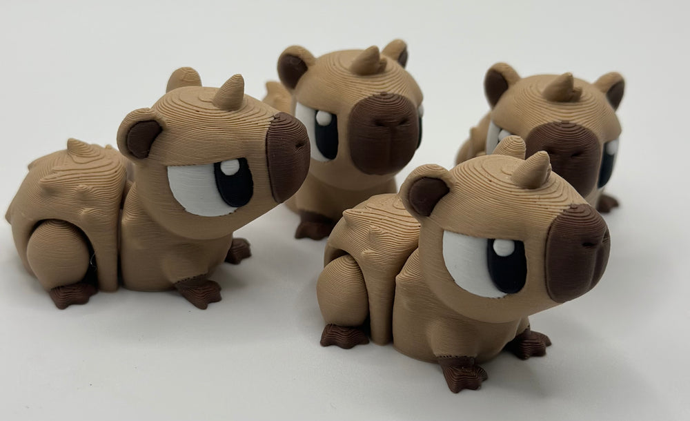 Mini Flexi Capybaras – Chill Vibes in a Wiggle-Friendly Form