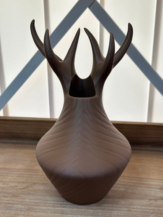 Garreitz Vase for Captivating Home Decor 3D Printed - Unique Design- Brown in Color