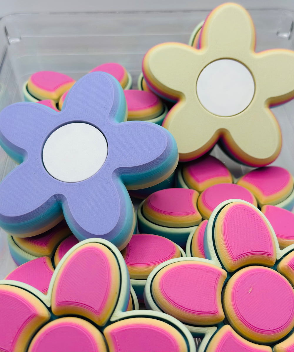 Multi Flower Clicker and Fidget Spinner