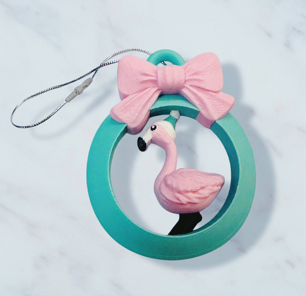 Flamingo Christmas Ornaments