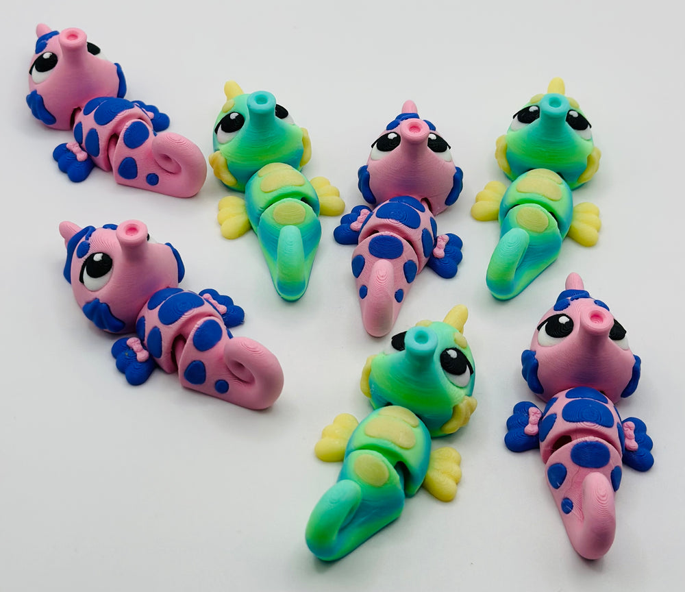 Mini Pastel Seahorses – Ocean Magic in Tiny Form