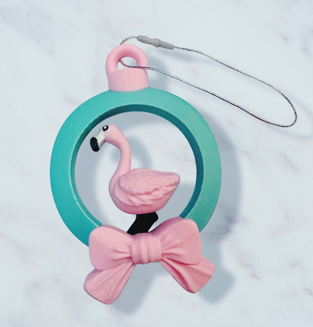 Flamingo Christmas Ornaments
