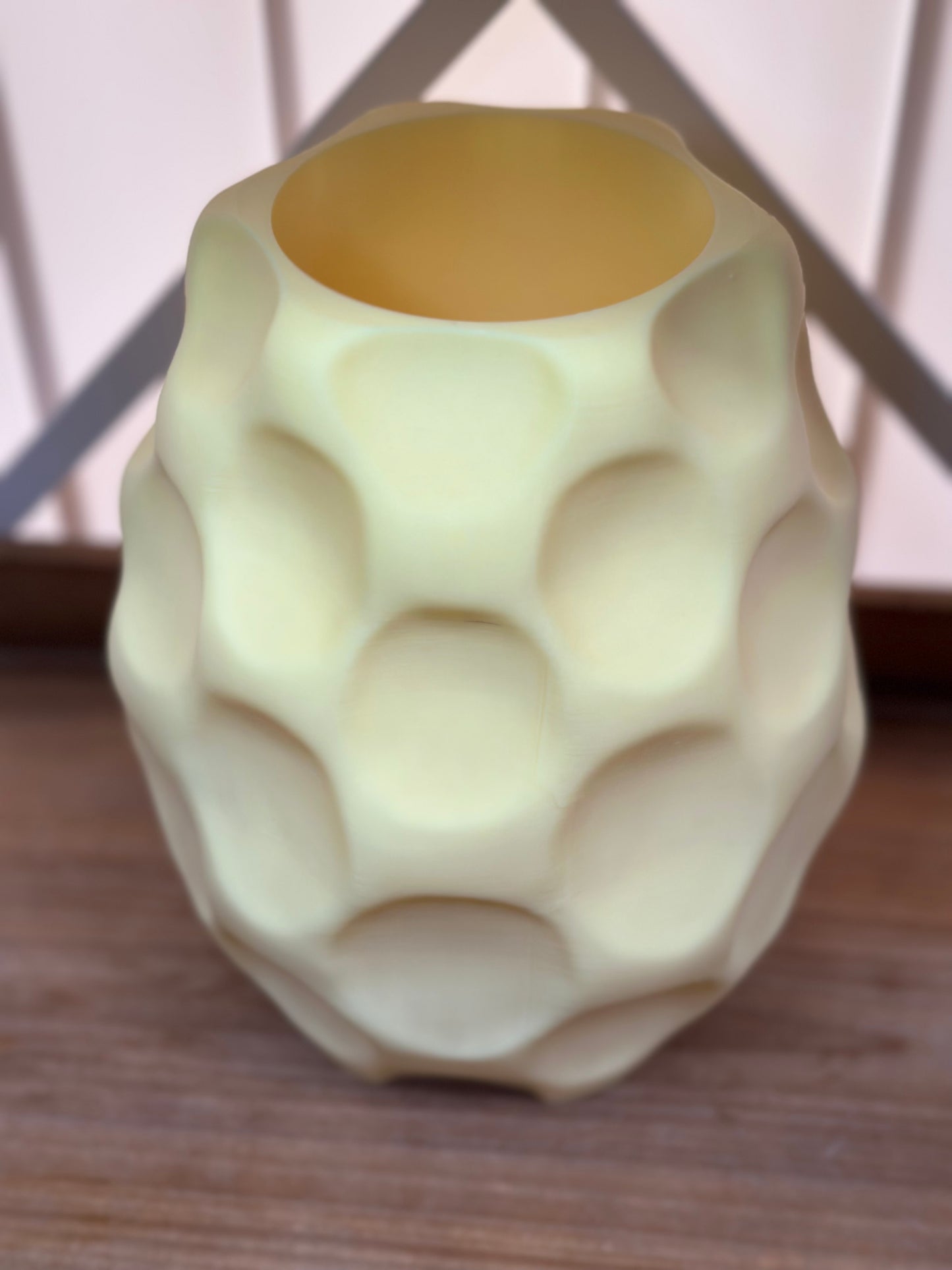 Honeycomb Vase Large 3D Printed