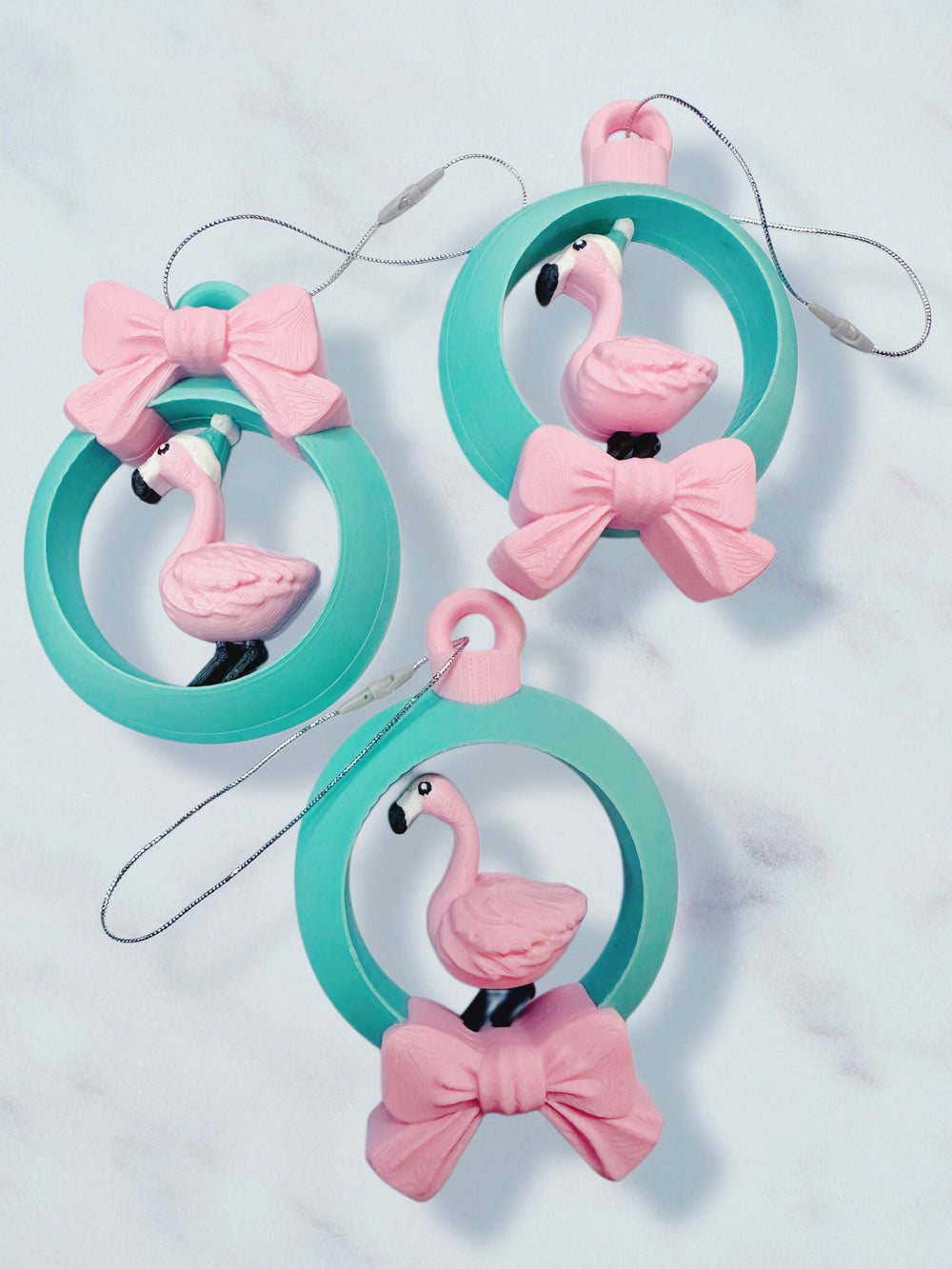 Flamingo Christmas Ornaments
