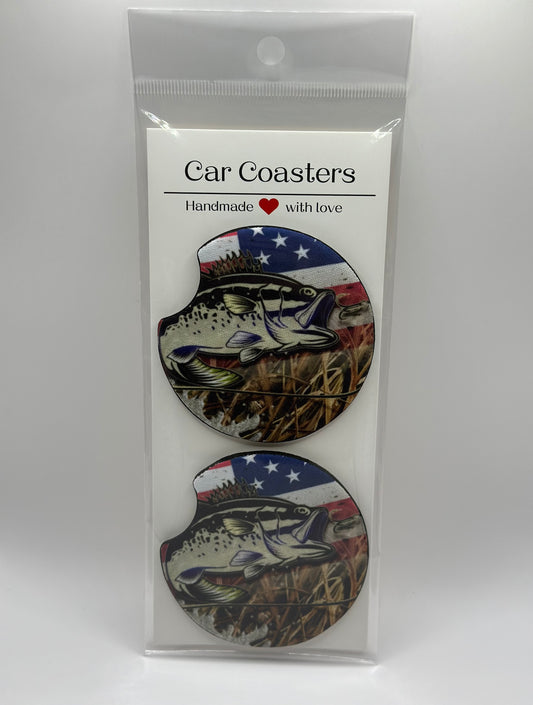 Fish Neoprene Car Coasters