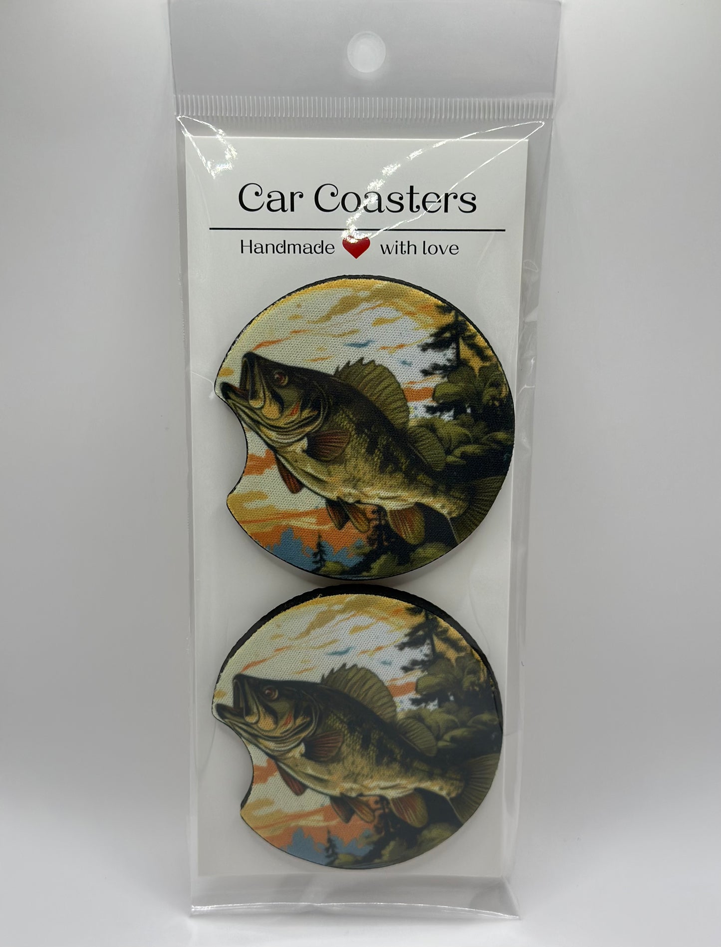 Fish Neoprene Car Coasters