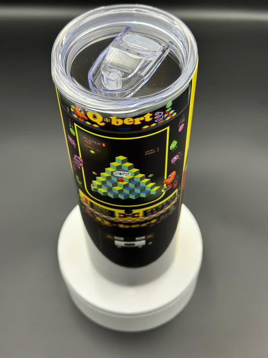 Q*Bert 20 Ounce Skinny Tumbler