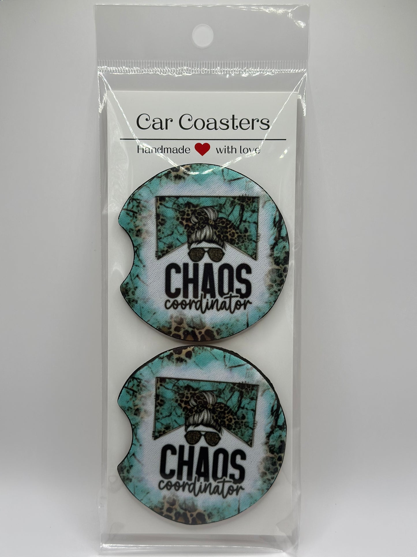 Chaos Coordinator Neoprene Car Coasters