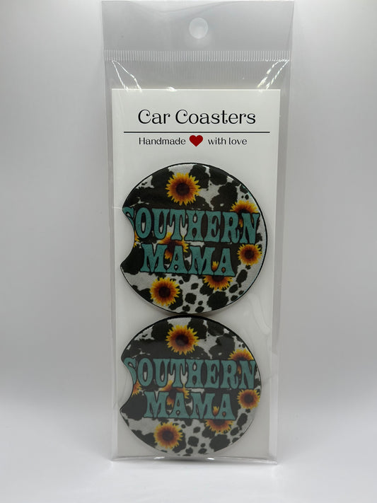 Southern Mama Neoprene Car Coasters