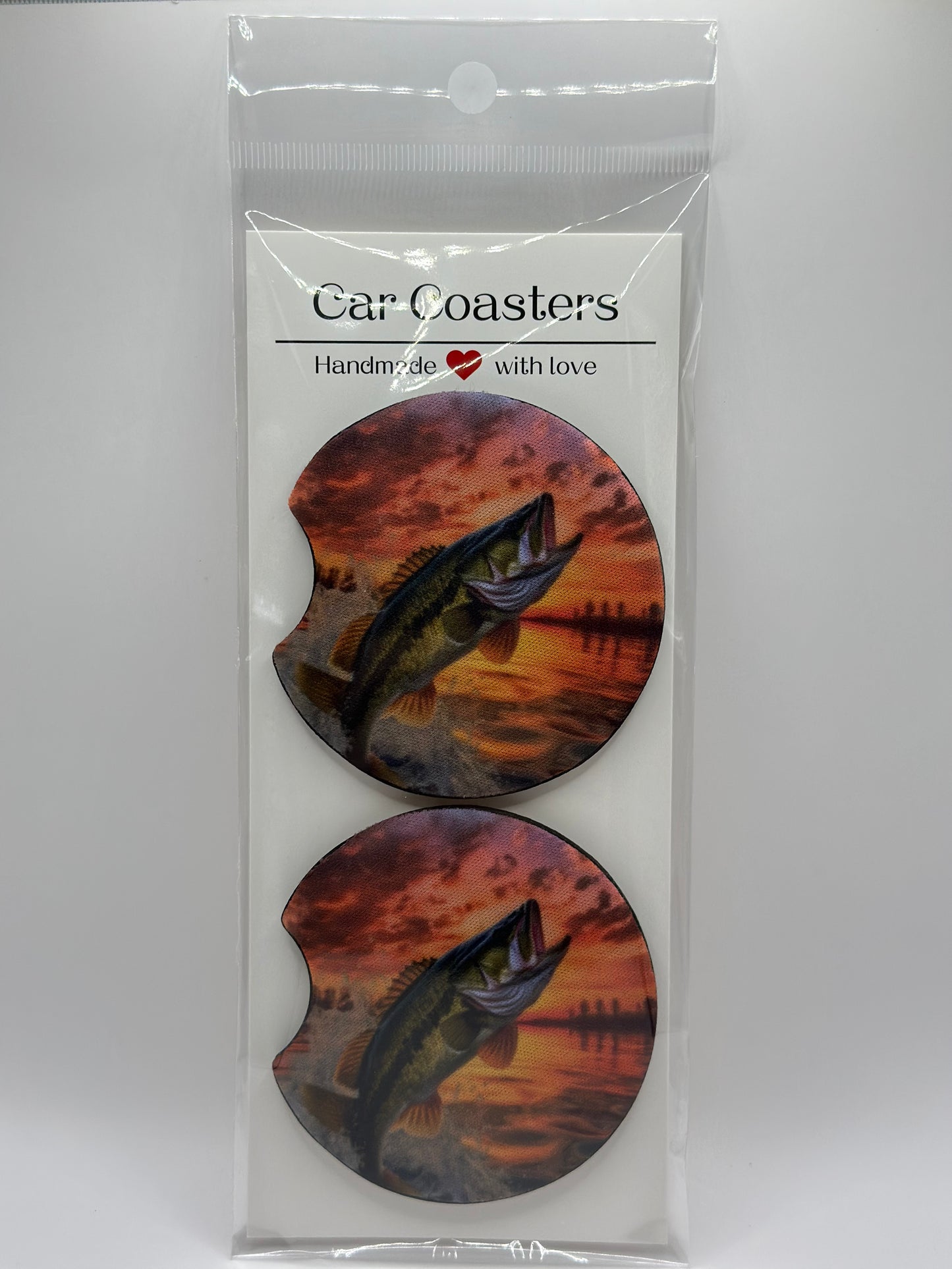 Fish Neoprene Car Coasters