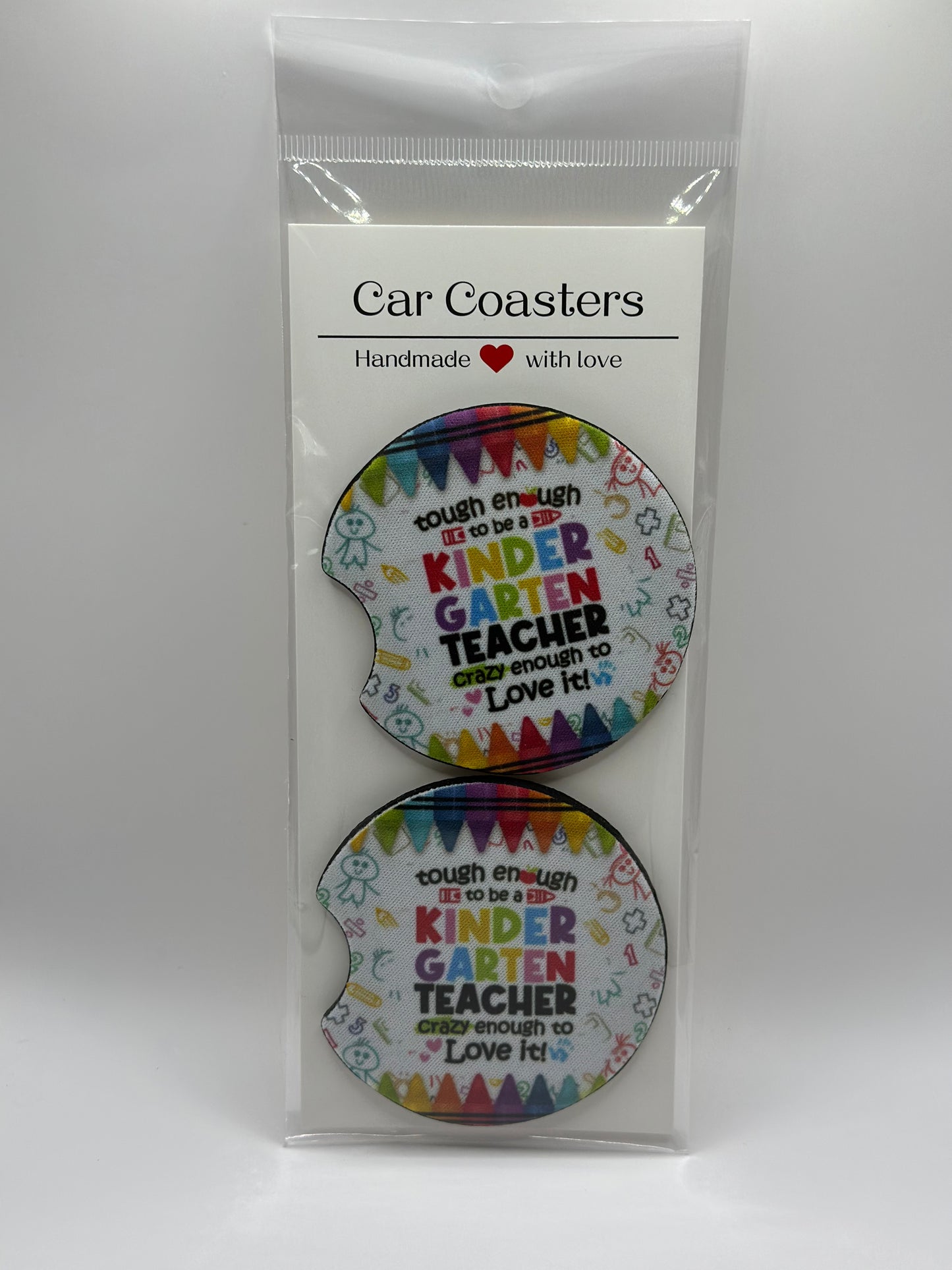 Kindergarten Teacher Neoprene Car Coasters