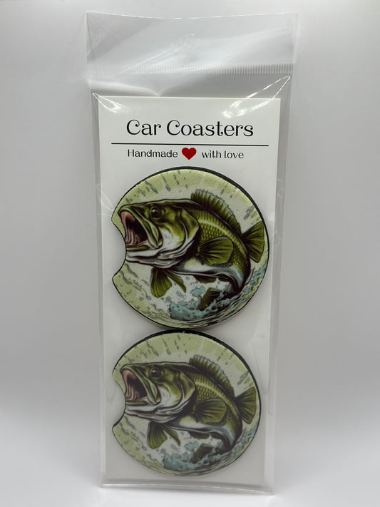 Fish Neoprene Car Coasters